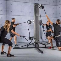 Usine En Gros Multifonctionnel Sans Fin Corde Fitness Trainer Résistance Formation Corde Machine pour Poitrine Dos Muscles Station