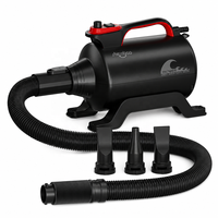 Sèche-cheveux pour animaux de compagnie Shernbao 2800W haute puissance, faible bruit, pour toilettage des chiens et des chats, vitesse réglable, usage professionnel en salon ou à domicile