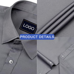 Camisas de Vestir Elásticas en Cuatro Direcciones para Hombre, Sin Plancha, Antiarrugas, Formales e Informales, de Manga Corta para Negocios - Product Image 3