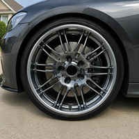 Nouvelles jantes en alliage d'aluminium forgé à double rayon, 20-22 pouces, finition brossée, style JDM Tuner