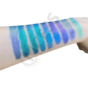 Pigmento de perla de Mica, cosméticos, sombras de ojos, polvo multicromo, pigmento de camaleón azul, nuevo color