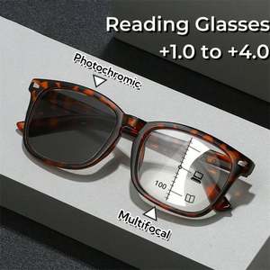 Gafas de Lectura Progresivas Multifocales con Cambio de Color Vintage, Gafas Fotocromáticas Inteligentes para Presbicia, para Hombre y Mujer - Product Image 2