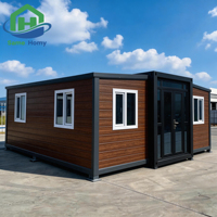 Casa Prefabricada Móvil de Construcción Rápida, Casa Contenedor Plegable y Expandible de 2, 3, 4 y 5 Dormitorios, Villa Prefabricada de Doble Ala de 40 pies
