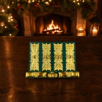 Boîte à musique de Noël en polyrésine illuminée par LED multicolores clignotantes, personnalisée avec la mélodie, scène de ballet tournante, danseuse, 8 chansons de Noël