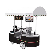 Kiosque de restauration rapide camion de crème glacée support de hot-dog magasin de collations Portable chariot de bonbons Mobile chariot de nourriture chariot