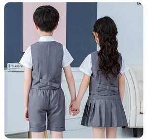 Ensemble gilet et short d'été pour garçons et filles, vêtements pour bébés et enfants, tenue de cérémonie d'anniversaire et de mariage, jupe, <span class=keywords><strong>costume</strong></span> pour enfants - Product Image 4