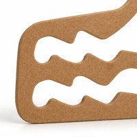 Colgador de Calcetines de Papel Kraft Ecológico con Certificación FSC, Gancho de Exhibición de Cartón Sostenible para Calcetería, Accesorio de Exhibición Multi-Ranura para Minoristas, OEM