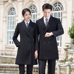 Cappotto di Lana per Donne, Lungo e Spesso, Antivento, Abbigliamento da Lavoro per Giovani - Product Image 5