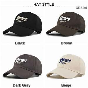 หมวกเบสบอลปัก3D 6แผงสไตล์สปอร์ตสำหรับผู้ใหญ่หมวกผ้าคอตตอนสำหรับทุกเพศทำจากผ้า100% - Product Image 2