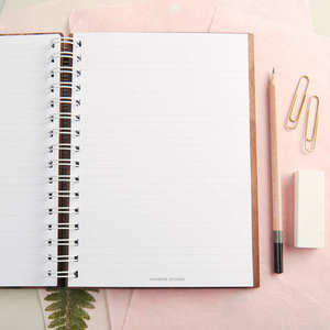 LABON-cuaderno personalizado <span class=keywords><strong>de</strong></span> bambú, tamaño A5, cubierta <span class=keywords><strong>de</strong></span> madera en blanco, espiral - Product Image 4