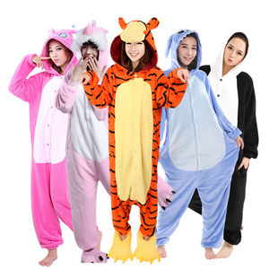 Pijamas de Franela Personalizados para Mujer, Conjunto de Invierno con Diseño de <span class=keywords><strong>Conejo</strong></span> y Panda, con Características Térmicas - Product Image 1