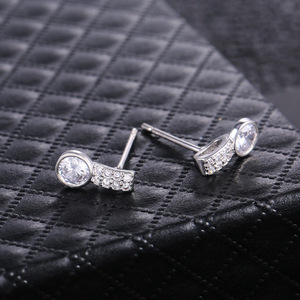 Orecchini Scintillanti a Doppia Fila per Donne, Gioielli Eleganti e alla Moda - Product Image 3