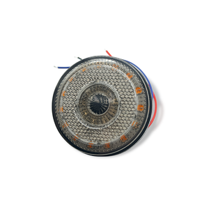 Haute qualité 12V ambre blanc rond LED indique la largeur du feu latéral pour camion remorque feux de position latéraux - Product Image 3