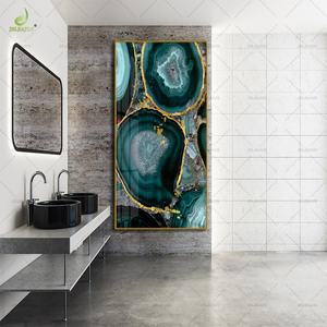 Murales Abstractos LED de Lujo para Pasillos, Impresiones de Alta Definición en Lienzo, Porcelana de Cristal, Decoración para el Hogar, Estilo Art Deco - Product Image 6
