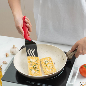Spatule triangulaire <span class=keywords><strong>pour</strong></span> servir les gâteaux et les pizzas, <span class=keywords><strong>support</strong></span> à tarte, spatule à dentelure, coupe-<span class=keywords><strong>pizza</strong></span> en acier inoxydable, manche en plastique - Product Image 4