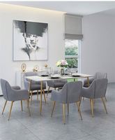 Moderne Wohnzimmer möbel Tisch Gold Marmor Esstisch Esstisch