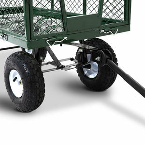 <b>Garden</b> Net Cart Steel <b>Mesh</b> 4 Wheel Durable Tool Cart For Outdoor Use - Product Image 4
