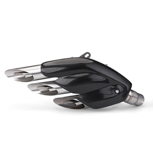 Tuyau d'échappement universel de moto de 51MM changé en <span class=keywords><strong>silencieux</strong></span> à trois trous Cbr500r R3 Z900 <span class=keywords><strong>MT09</strong></span> S1000RR F3 S1000RR Z400 - Product Image 1