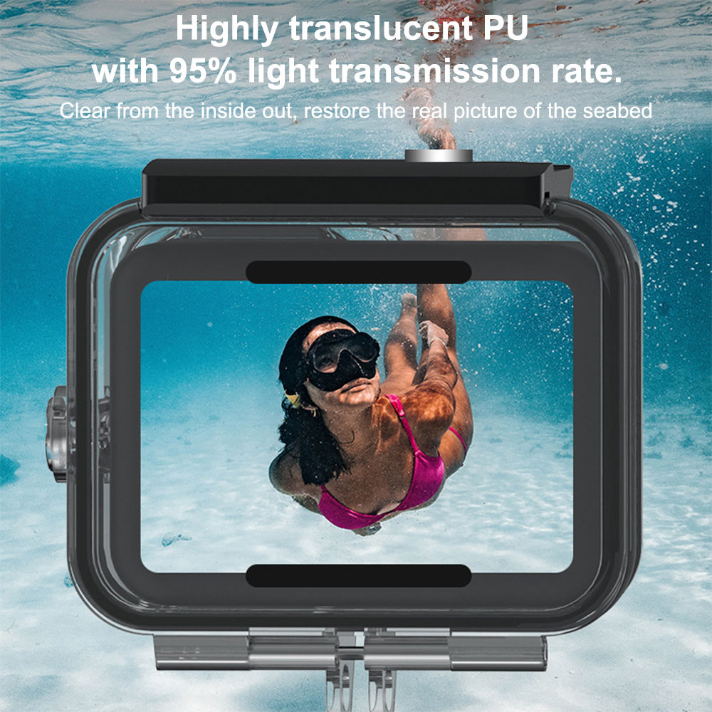 HONGDAK 60M Diving Protective Housing Underwater Cover Action Camera Accessories for GoPro Waterproof Case for Hero 11/10/9/8/7
