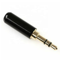 Connecteur audio jack mini stéréo mâle plaqué or 3,5 mm pour soudure casque