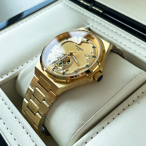 Montre homme chronographe automatique mécanique Miyota en acier inoxydable de luxe personnalisée, cadran à aiguilles, bracelet de 20 mm, résistante à l'eau - Product Image 3