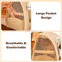 Sac à dos pour animaux de compagnie Oxford, respirant, avec fenêtre transparente