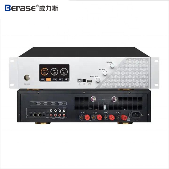 Berase Hi-Fi Stereo Audio Power Amplifier Professional Amplifier With Blueteath 3 in 1 Karaoke Fm Mp3 Home Amplificateur Audio