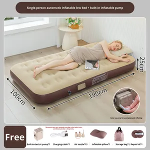 Colchón de Aire Inflable Automático de Lujo para Acampar, para <span class=keywords><strong>2</strong></span> Personas, con Bomba Integrada, Colchón Grueso - Product Image 2