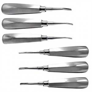 Juego de Elevadores Dentales Manuales de Acero Inoxidable Francés a Precio Económico, 6 Fórceps para Extracción de Dientes, Elevadores de Raíz para Cirugía - Product Image 1
