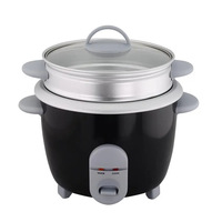 Cuiseur à riz multifonction électrique multi-capacité 1.1-2L avec tasse à mesurer Cuiseur à vapeur Oeuf cuit à la vapeur Riz et soupe cuits