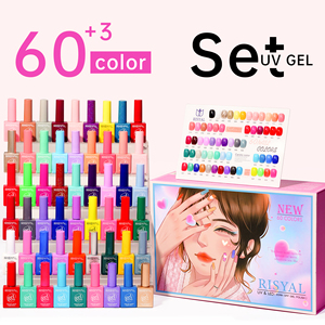 Kit de <span class=keywords><strong>vernis</strong></span> à ongles en gel 63 pièces/ensemble, <span class=keywords><strong>vernis</strong></span> hybride pour manucure, art des ongles, gel UV LED, <span class=keywords><strong>vernis</strong></span> <span class=keywords><strong>semi</strong></span>-<span class=keywords><strong>permanent</strong></span>, <span class=keywords><strong>base</strong></span> et <span class=keywords><strong>top</strong></span> <span class=keywords><strong>coat</strong></span> - Product Image 2