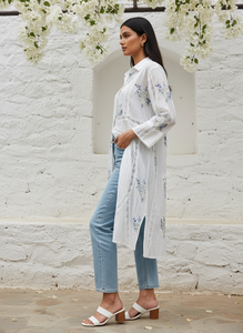 ผู้หญิงที่สง่างามสไตล์เรโทรยุค 60 ชุดเดรสผ้าแคมบริกเนื้อนุ่มระบายอากาศได้ดีสไตล์วินเทจเหนือกาลเวลาชุดลำลองฤดูร้อนสำหรับผู้หญิงสมัยใหม่ - Product Image 2