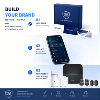 HEYI HY-W20 Sistema de Automatización de Alarma para el Hogar Inteligente, Kit de Automatización del Hogar Inalámbrico Estable, Red WiFi/WiFi GSM, Control Remoto de 8 Piezas