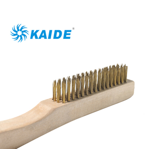 Brosses en fil <span class=keywords><strong>de</strong></span> cuivre et <span class=keywords><strong>de</strong></span> <span class=keywords><strong>laiton</strong></span> les plus populaires avec manche en bois pour l'industrie, certifiées ISO - Product Image 2