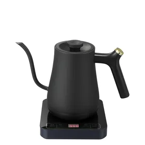 Digital Gooseneck Electric Coffee Kettle 0.8L Good Quality Stainless Steel Electric Kettle OEM Logo For Home Appliance
