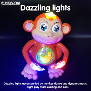 Jouet singe dansant à piles pour animaux de dessin animé avec musique légère - Product Image 4