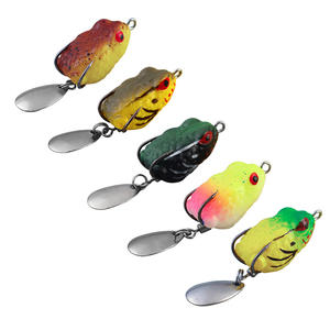 Palmer 10pcs 15pcs top water soft <span class=keywords><strong>frog</strong></span> isca mini sapo de pesca isca conjunto caixa biônico soft snakehead saltar sapo isca - Product Image 6