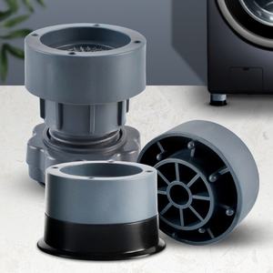 Pieds de base réglables GQK en plastique noir pour machine à laver, antidérapants, durables, silencieux, rehausseurs, support de rangement pour réfrigérateur - Product Image 6