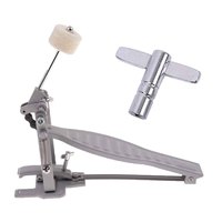Pédale de grosse caisse simple avec batte en feutre, accessoire de percussion pour batterie jazz, vente en gros