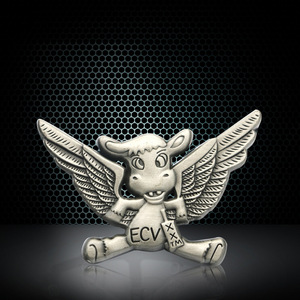 Mô hình thương mại nước ngoài ba chiều đúc hợp kim kẽm mạ vàng cổ điển tinh khiết thủ công sơn kim loại huy hiệu tùy chỉnh ngực - Product Image 4