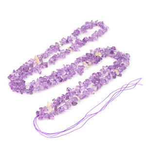 Collana in Pietra Naturale Grezza con Pendente in Citrino, Ametista e Granato, Catena in Rame Stile Bambù, Gioiello Regalo - Product Image 4