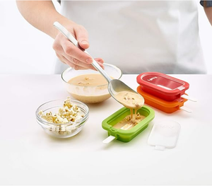 Moldes Apilables para Paletas Heladas + Palitos y Tapas |   Silicona de Platino Flexible, Reutilizable y Apta para Lavavajillas |   Paletas Heladas Caseras, Refrigerios Congelados - Product Image 6