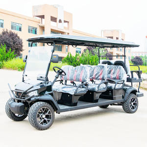 Buggy de golf électrique à cadre en aluminium 8 places 6 + 2 Véhicule de voiturette de golf de chasse 8 places - Product Image 1
