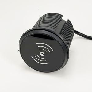 Nuevo Enchufe Empotrable de Escritorio con Carga Inalámbrica y 2 Tomas de Corriente, USB-C PD20W, Tapa Giratoria, para Uso Industrial y Hospitalario, con Conexión de Alimentación Estadounidense - Product Image 2