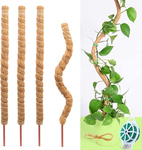 Poteau en fibre de coco écologique et pliable, design minimaliste pour le soutien des plantes <span class=keywords><strong>Monstera</strong></span>, utilisation intérieure/extérieure, jardin domestique - Product Image 1