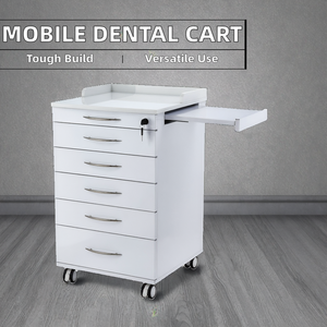 Mobile Dentale Moderno con Cinque Cassetti, Resistente ai Graffi, in Acciaio Inossidabile Nanocristallino, Ecologico - Product Image 2