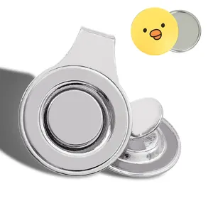 Benutzer definierte Golfhüte Knopf Abzeichen Magnet kugel Marker mit Metall Hut Clip - Product Image 1