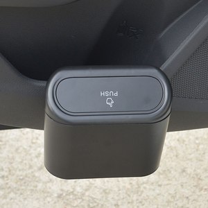 Plastic Car Trash Bin Hanging Vehicle Garbage Dust Case Storage Box Pressing Square Trash Can Type Auto Car Interior Accessories