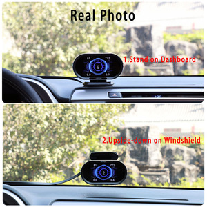 2021 <span class=keywords><strong>Vjoy</strong></span> ordinateur de voiture de bord Hud numérique Smart V70 outil de Diagnostic de jauge OBD avec alarme de survitesse affichage tête haute de voiture - Product Image 6