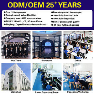 Puente pequeño 3D bloque de cubo de cristal grabado con láser de alta calidad K9 cristal liso 60mm 80mm corte esquina cristal bloque en blanco - Product Image 6